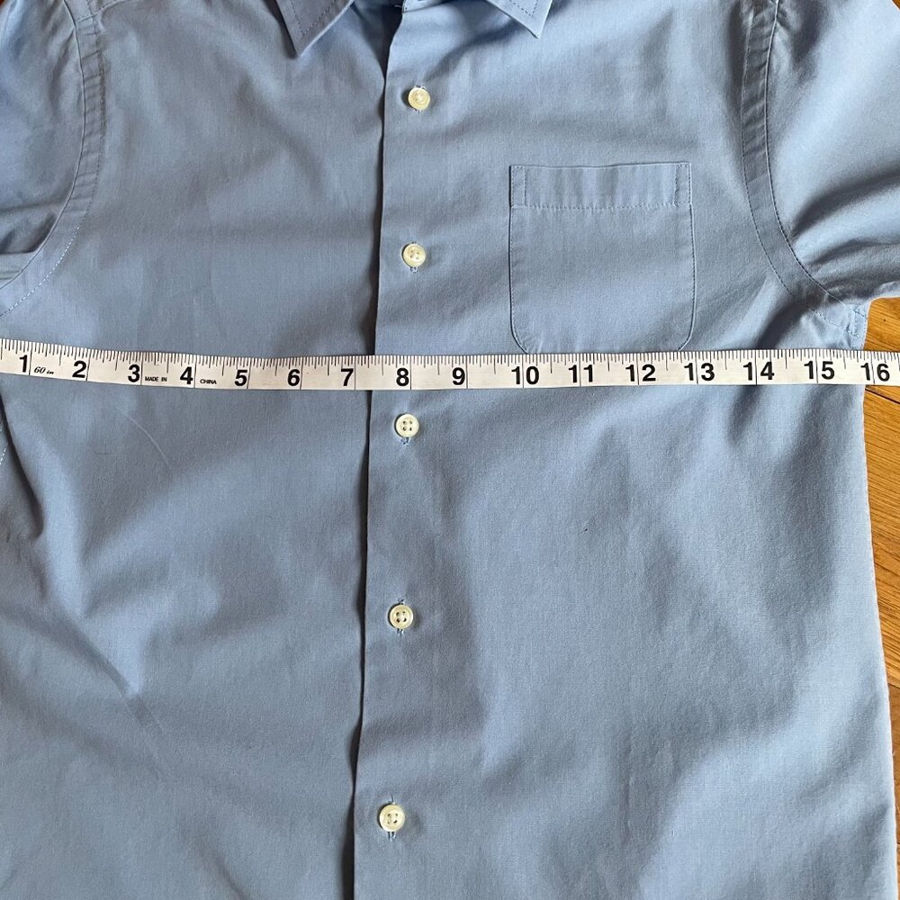 Cherokee Brand Boys Button Down Dress Shirt Blue Size M - Picture 10 of 11
